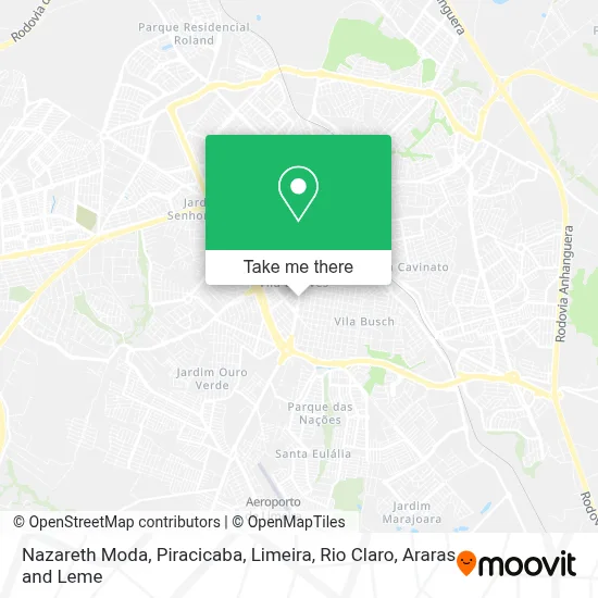 Nazareth Moda map
