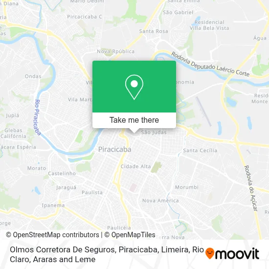 Olmos Corretora De Seguros map