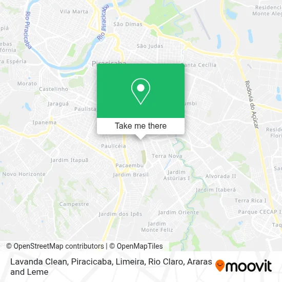 Lavanda Clean map