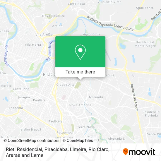 Rieti Residencial map