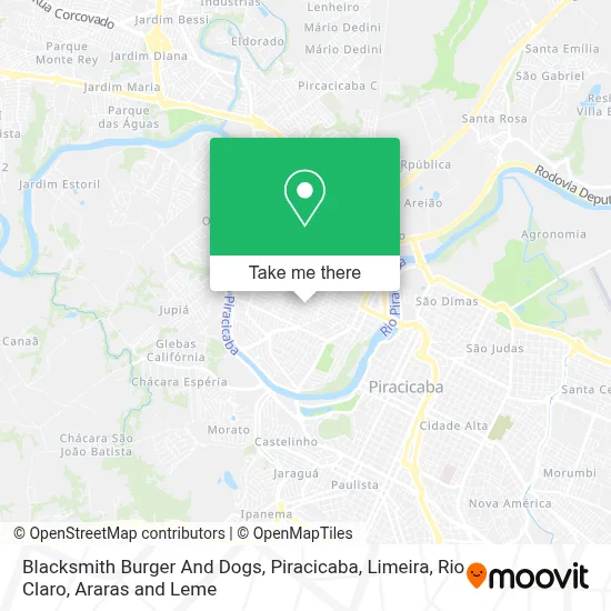Blacksmith Burger And Dogs map