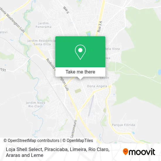 Loja Shell Select map