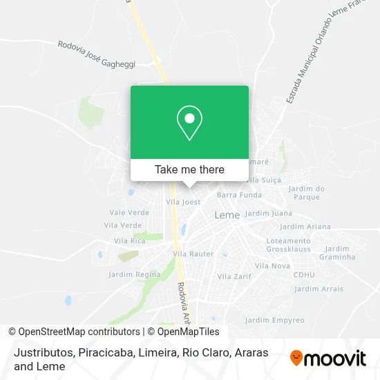 Justributos map