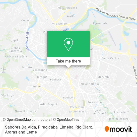 Sabores Da Vida map