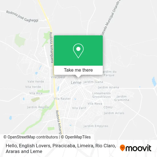 Hello, English Lovers map