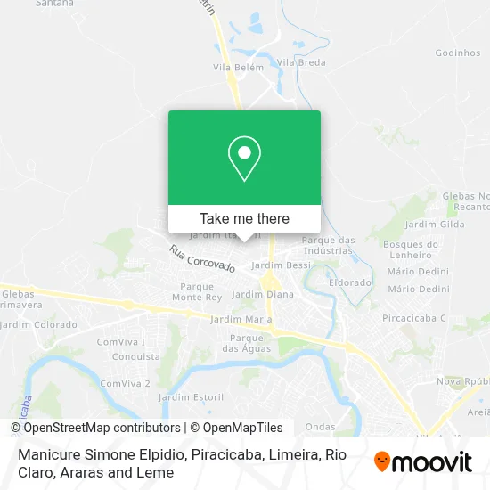 Manicure Simone Elpidio map