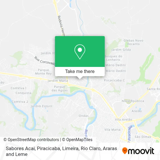 Sabores Acai map