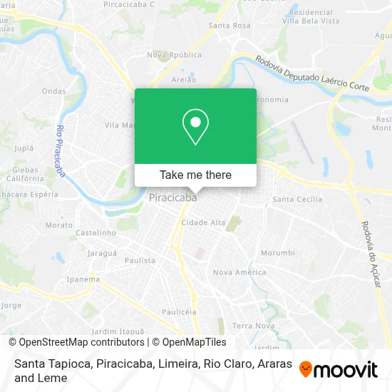 Santa Tapioca map