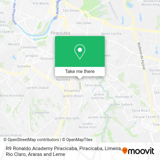 R9 Ronaldo Academy Piracicaba map