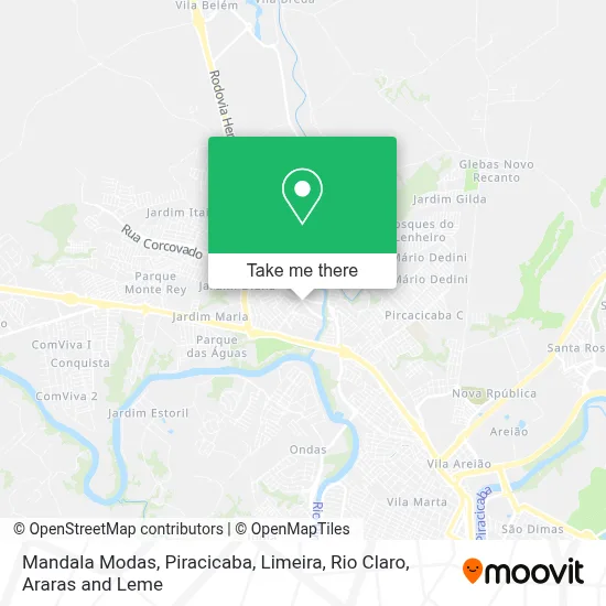 Mandala Modas map