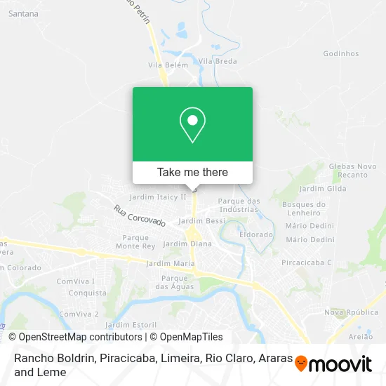 Rancho Boldrin map