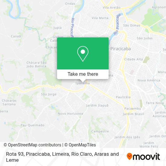 Rota 93 map