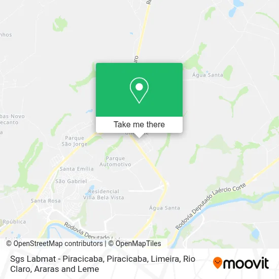Sgs Labmat - Piracicaba map