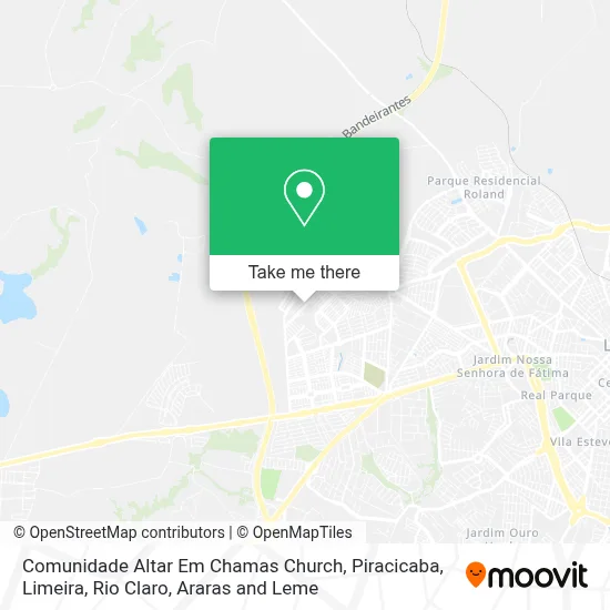 Comunidade Altar Em Chamas Church map