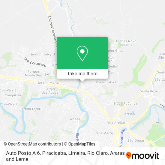 Auto Posto A 6 map