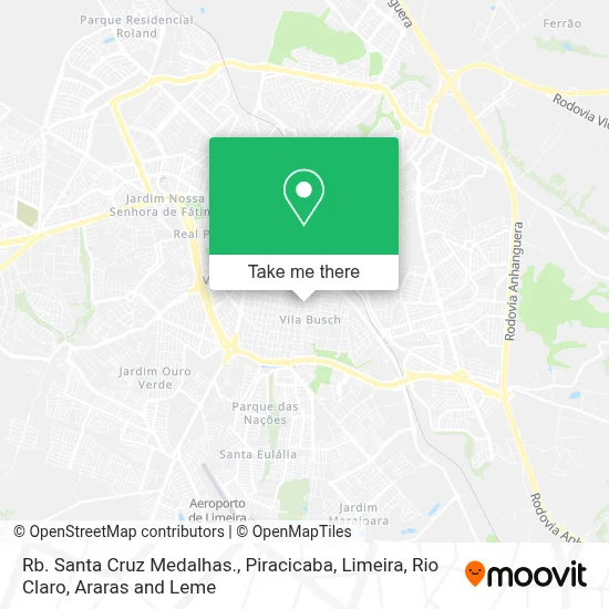 Rb. Santa Cruz Medalhas. map
