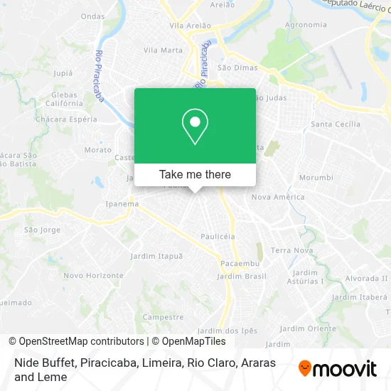 Nide Buffet map