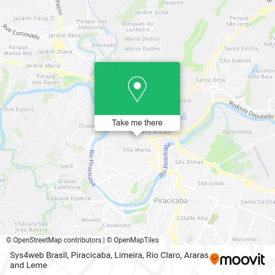 Sys4web Brasil map