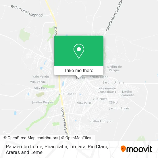 Pacaembu Leme map