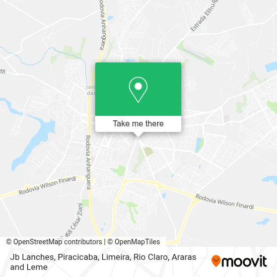 Jb Lanches map