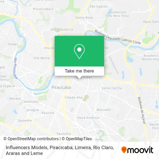 Influencers Models map