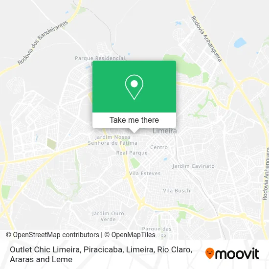 Outlet Chic Limeira map