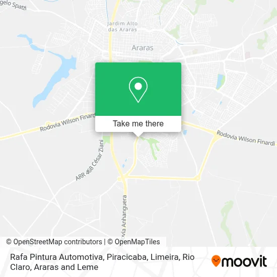 Rafa Pintura Automotiva map
