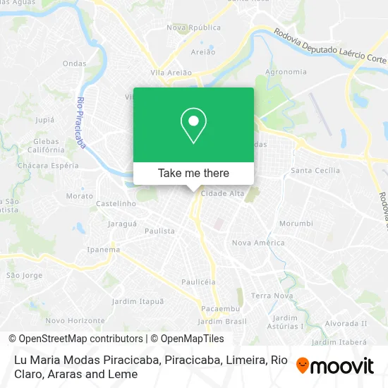 Lu Maria Modas Piracicaba map