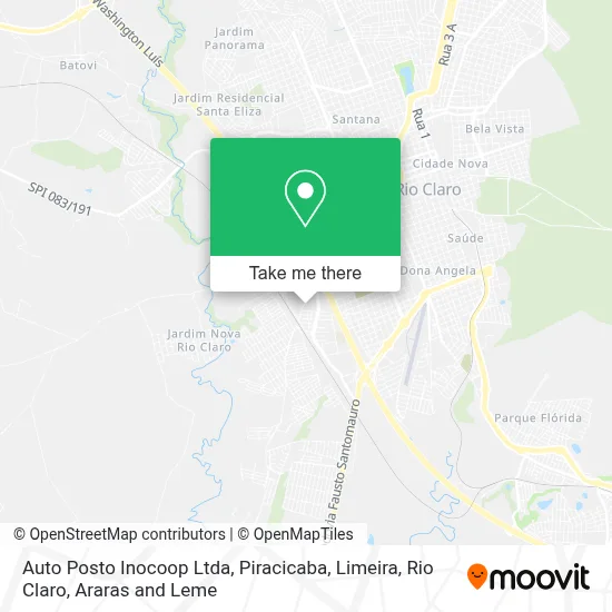 Auto Posto Inocoop Ltda map