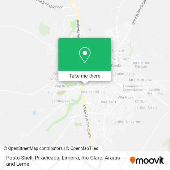 Posto Shell map