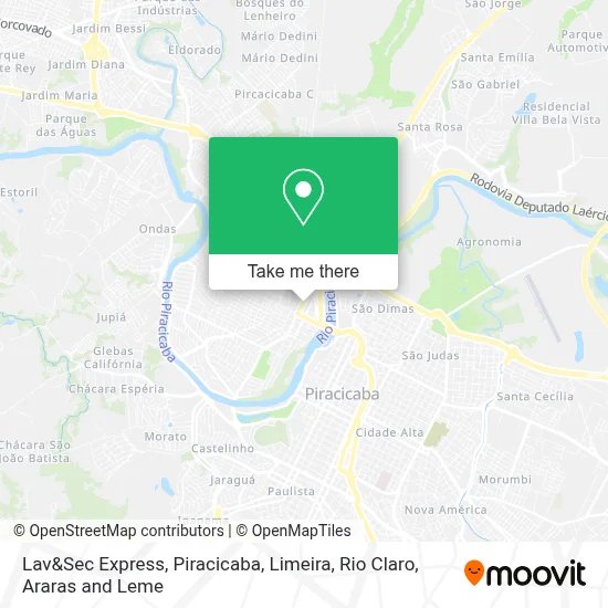 Lav&Sec Express map