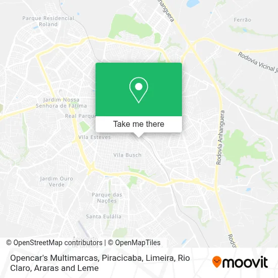 Opencar's Multimarcas map