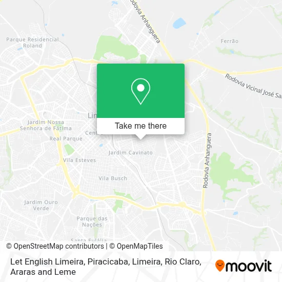 Let English Limeira map