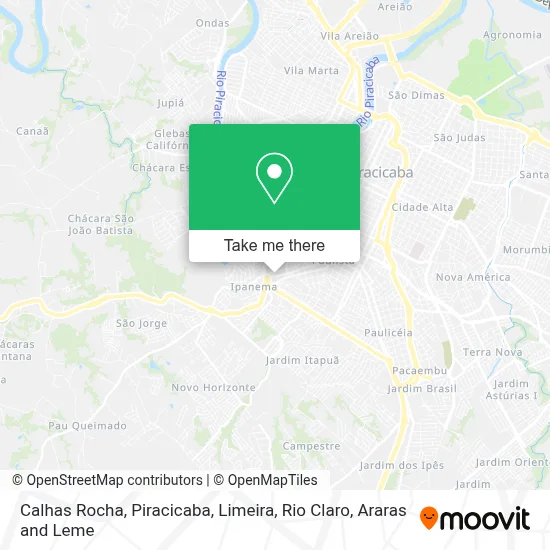 Calhas Rocha map