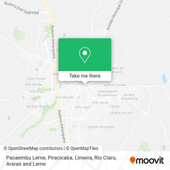 Pacaembu Leme map