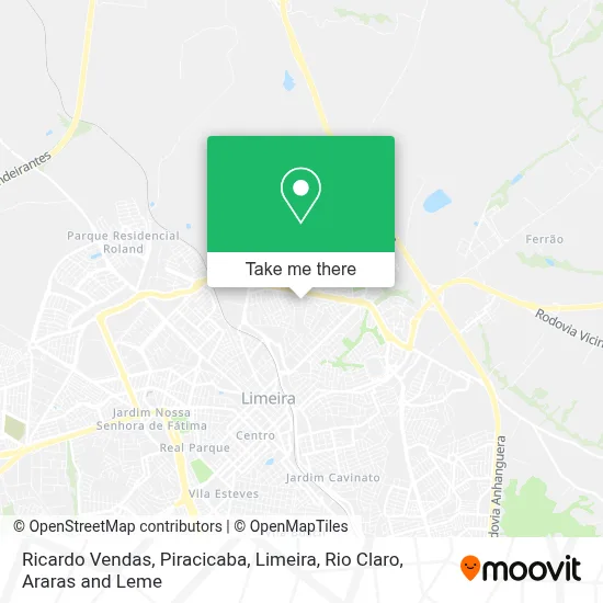 Ricardo Vendas map