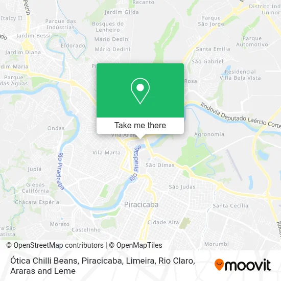 Ótica Chilli Beans map