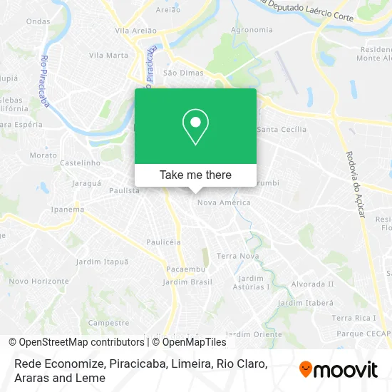 Rede Economize map