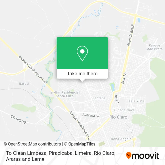 To Clean Limpeza map