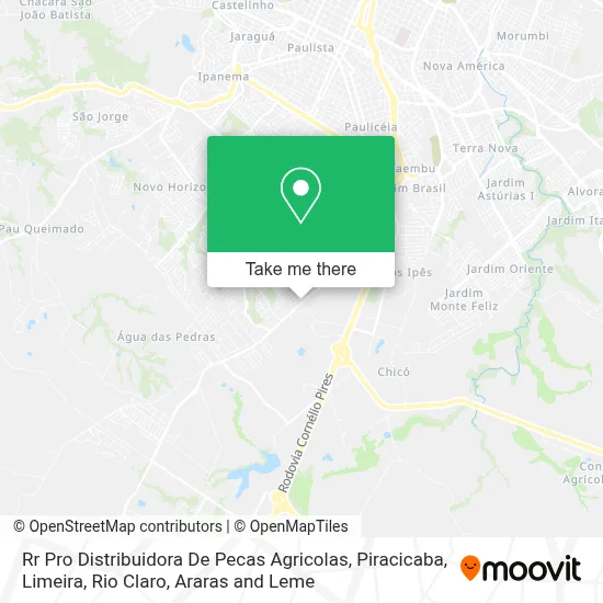 Rr Pro Distribuidora De Pecas Agricolas map