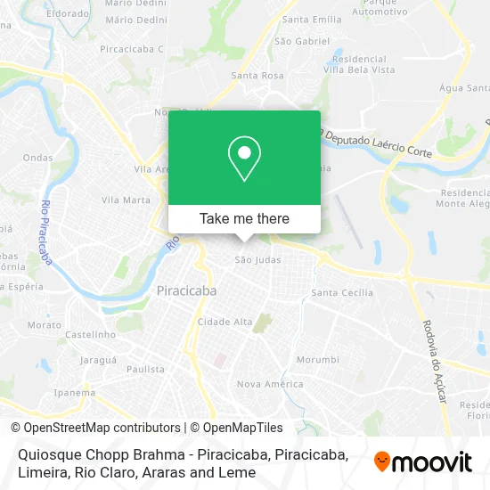 Quiosque Chopp Brahma - Piracicaba map