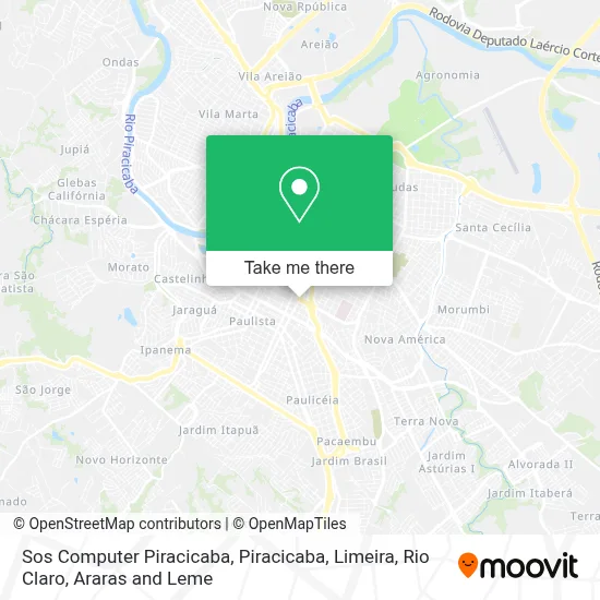 Sos Computer Piracicaba map