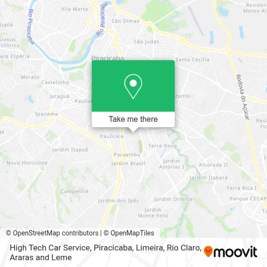 High Tech Car Service map