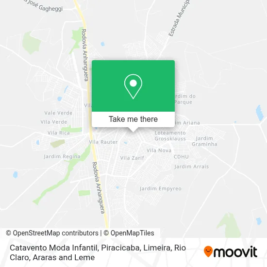 Catavento Moda Infantil map