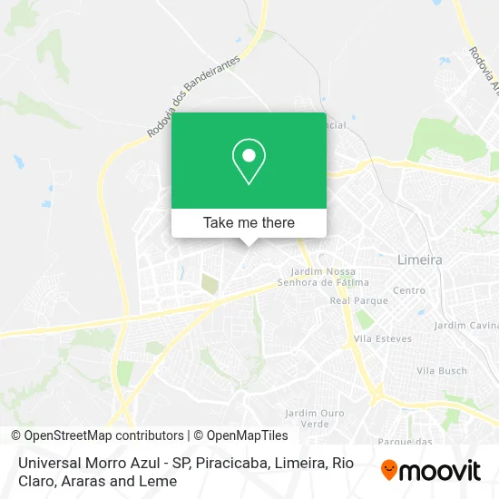 Universal Morro Azul - SP map
