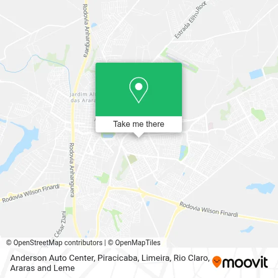 Anderson Auto Center map