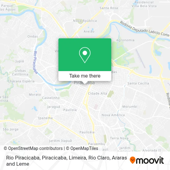 Rio Piracicaba map