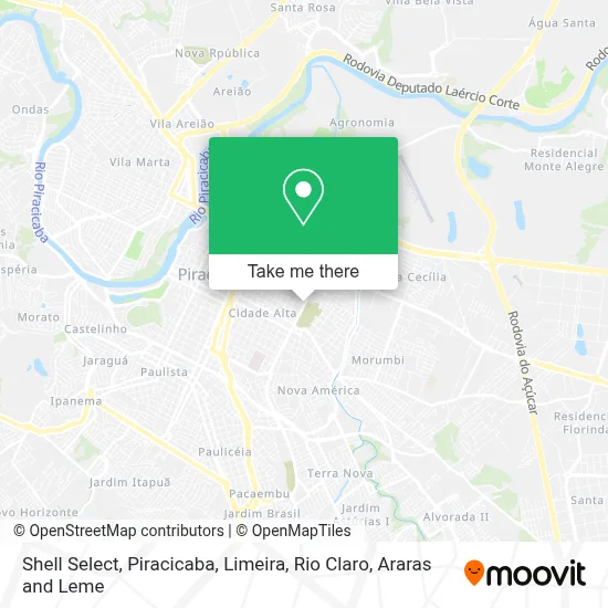 Shell Select map