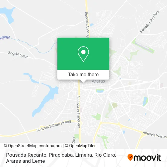 Pousada Recanto map