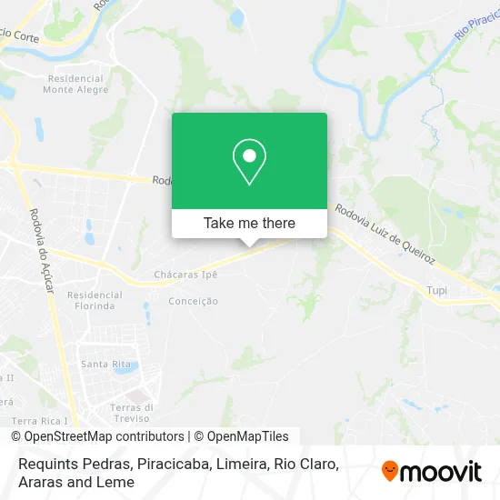 Requints Pedras map